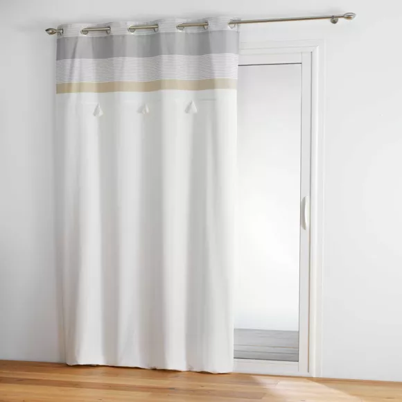 Eminza Rideau Coton (140 X 240 Cm) Iliade Blanc