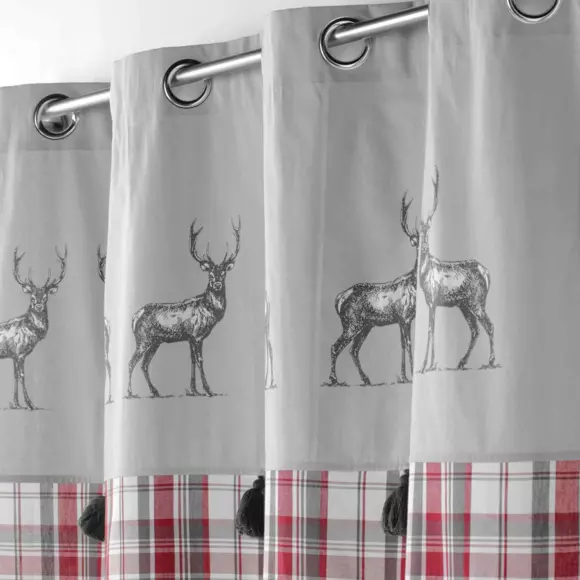 Eminza Rideau Coton (140 X 240 Cm) Megeve Rouge