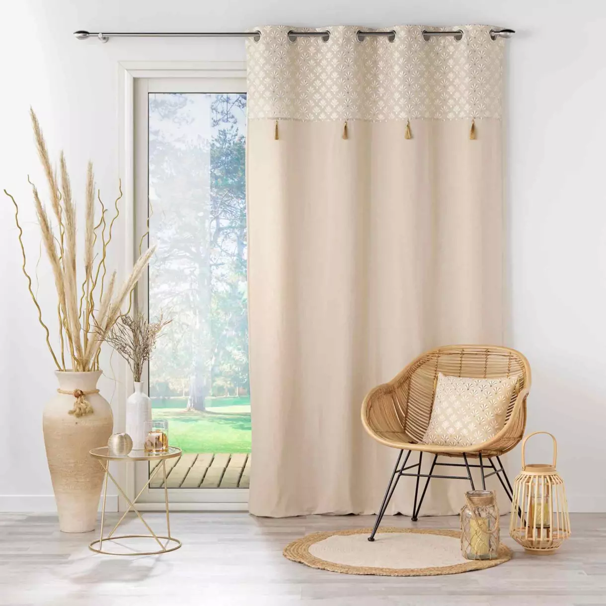 eminza Rideau coton (140 x 240 cm) Rafina Beige