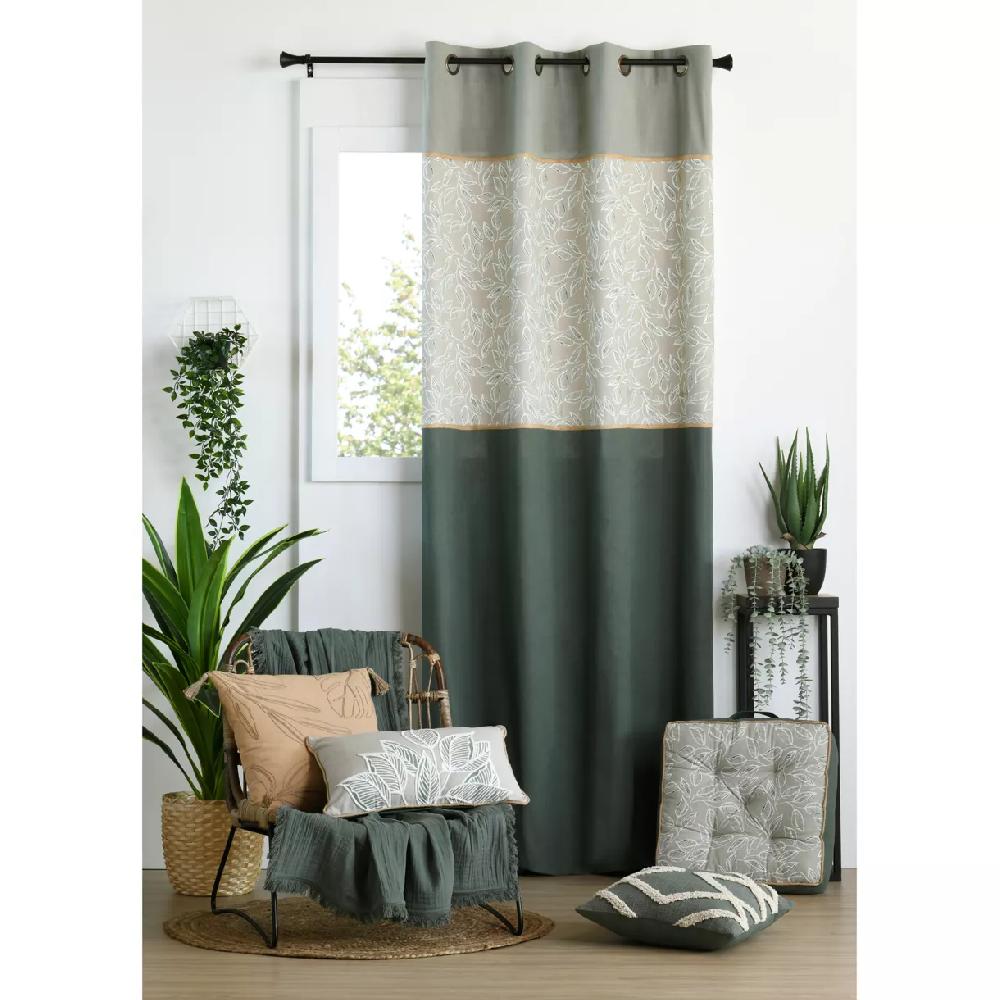 eminza Rideau coton (140 x 260 cm) Manisa Vert