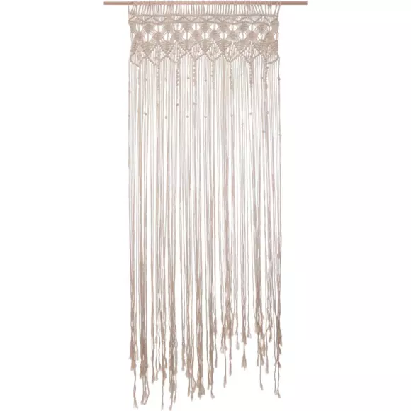Eminza Rideau De Fil (90 X 200 Cm) Macram Beige