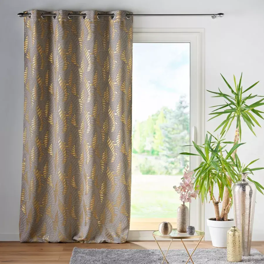 Eminza Rideau Occultant (140 X 260 Cm) Lyra Taupe