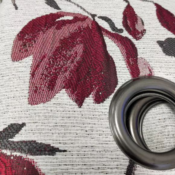 Eminza Rideau Oeillets (135 X 250 Cm) Magnolia Rouge