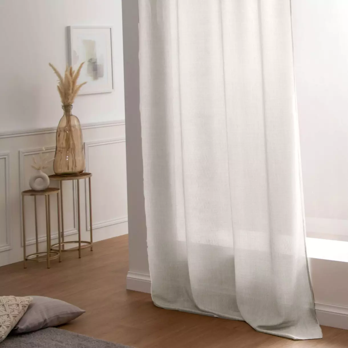 eminza Rideau oeillets (140 x H260 cm) Béa Beige