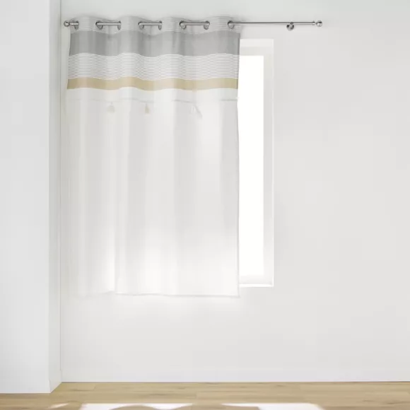 Eminza Rideau Polycoton (140 X 180 Cm) Iliade Blanc