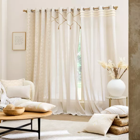 Eminza Rideau Polycoton (140 X 240 Cm) Lacia Beige