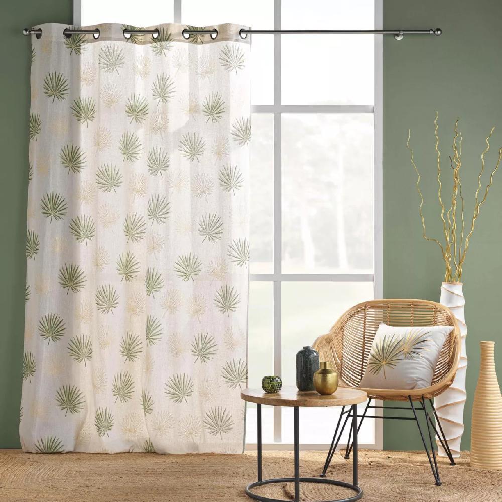eminza Rideau polycoton (140 x 240 cm) Lotus Vert