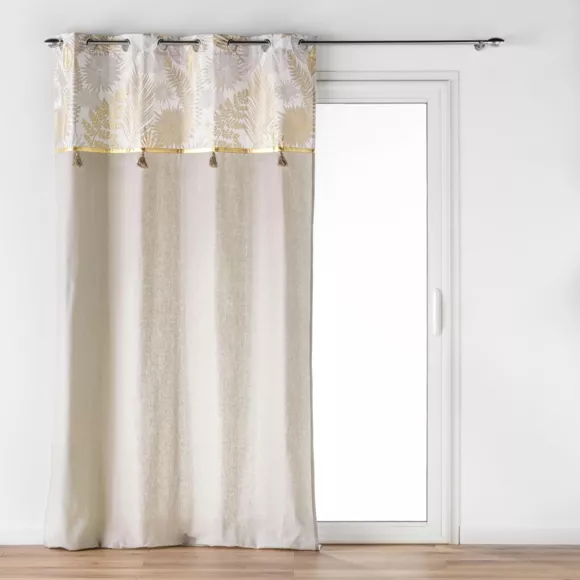 Eminza Rideau Polycoton (140 X 240 Cm) Melisse Beige
