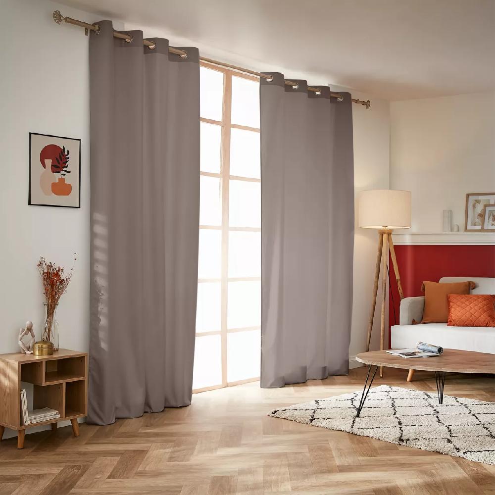 eminza Rideau thermique (140 x 280 cm) Summit Taupe
