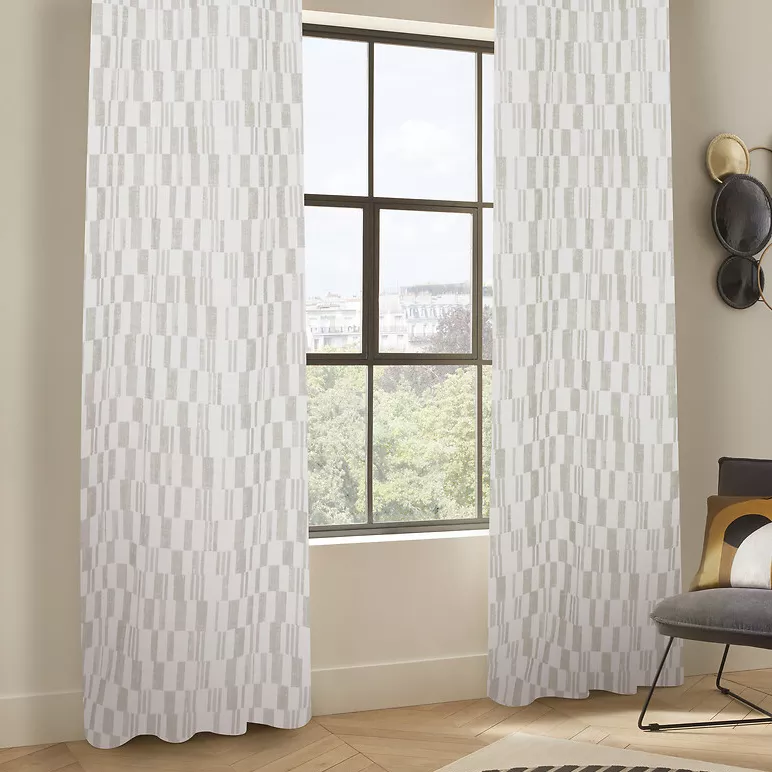 eminza Rideau tissé (140 x 260 cm) Leyna Beige