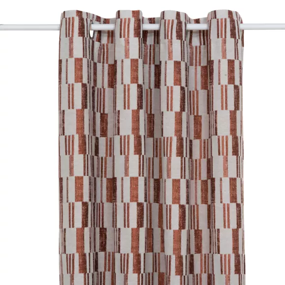 Eminza Rideau Tissé (140 X 260 Cm) Leyna Terracotta