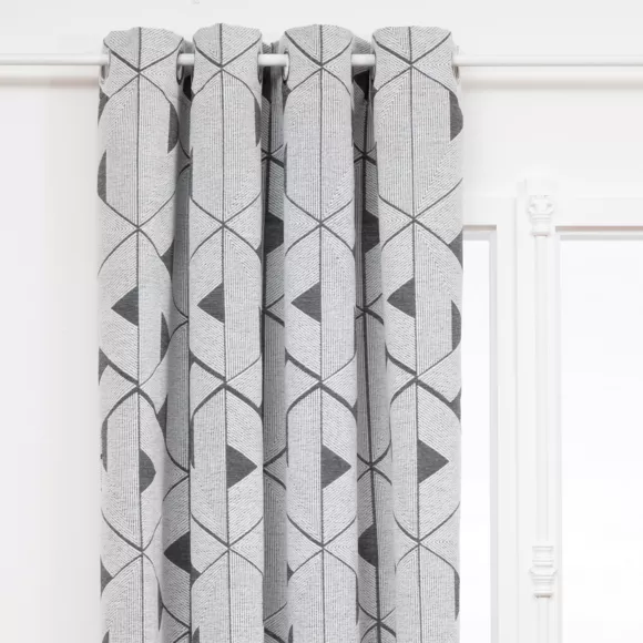 Eminza Rideau Tissé (140 X 260 Cm) Maloé Gris