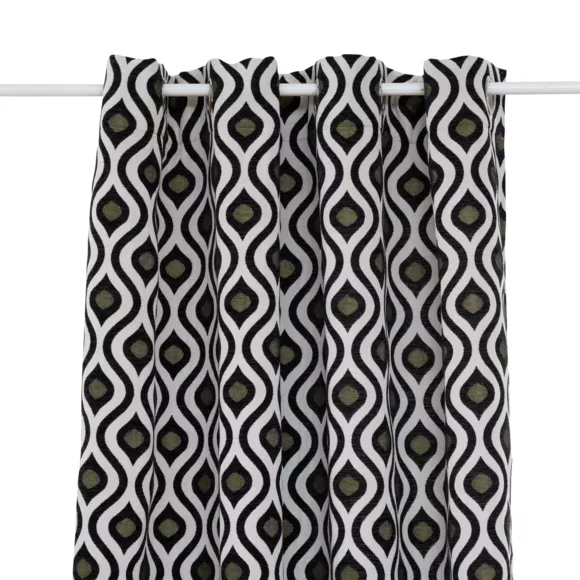 Eminza Rideau Tissé (140 X 260 Cm) Twist Noir