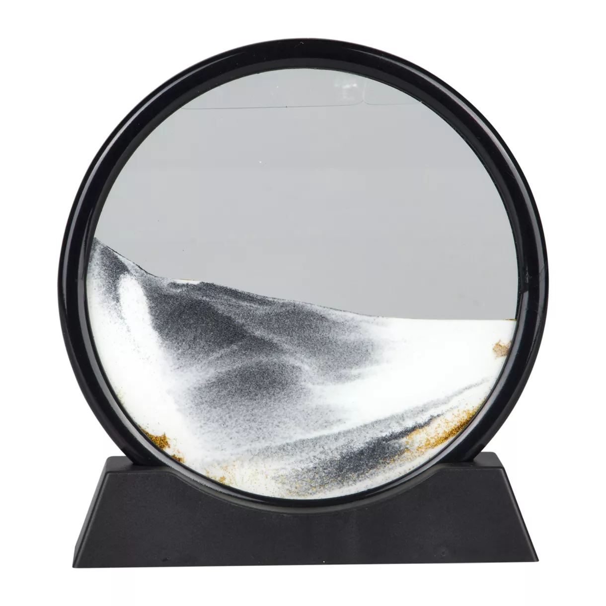 eminza Sablier à poser rond (20 cm) Sablo Noir