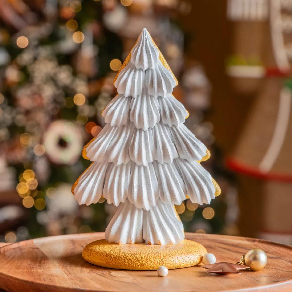 eminza Sapin de Noël déco (H21 cm) Gâteau à la crème