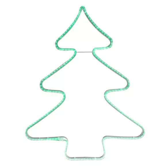 Eminza Sapin De Noël Lumineux 192 LED Néon Vert