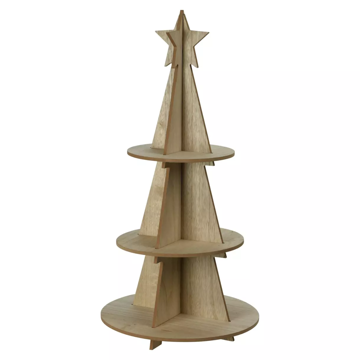 eminza Sapin en bois (H60 cm) Déco naturelle