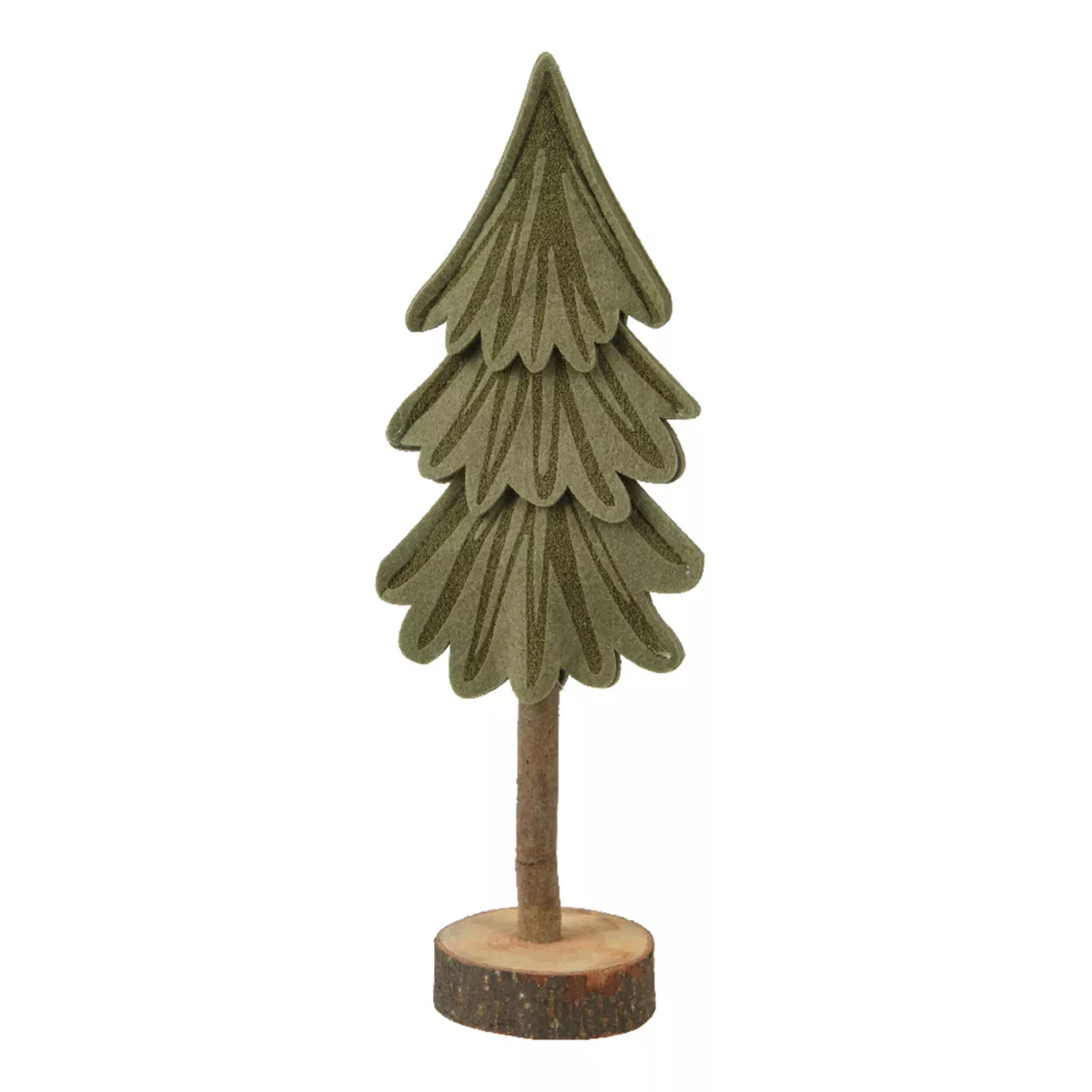 eminza Sapin en feutrine à poser (H29 cm) Alpin Vert