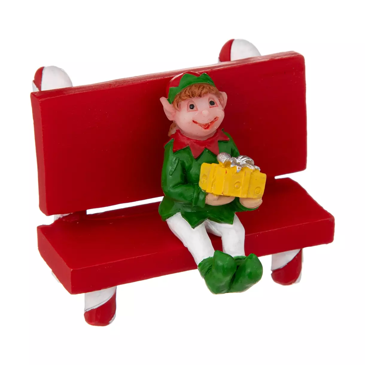 eminza Scène de rue Petit lutin sur un banc