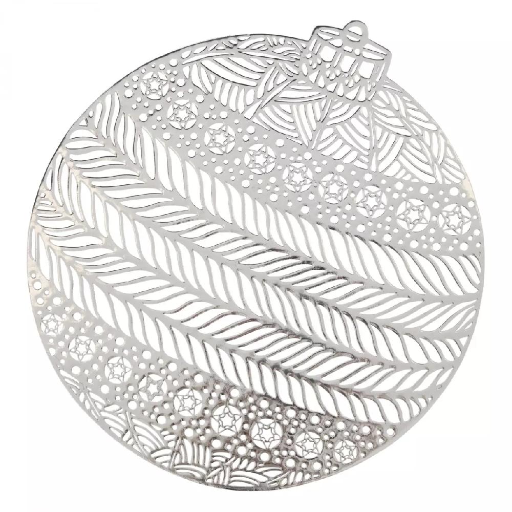 eminza Set de table Boule Argent
