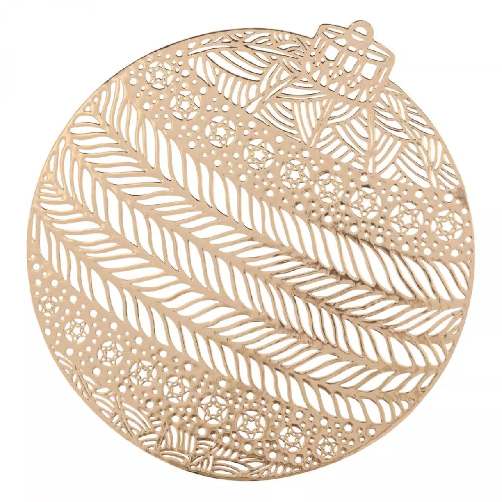 eminza Set de table Boule Or