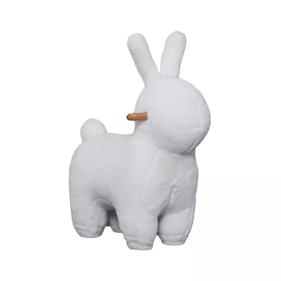 Eminza Siège Enfant Flanelle (H63 Cm) Lapin Blanc