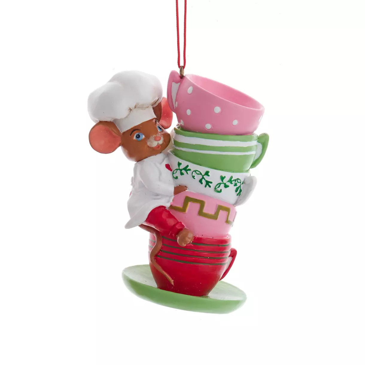 eminza Souris de Noël (H8 cm) Lana Multicolore