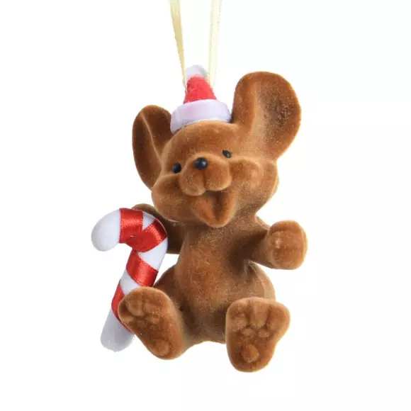 Eminza Souris De Noël (H9 Cm) Fretzy Marron