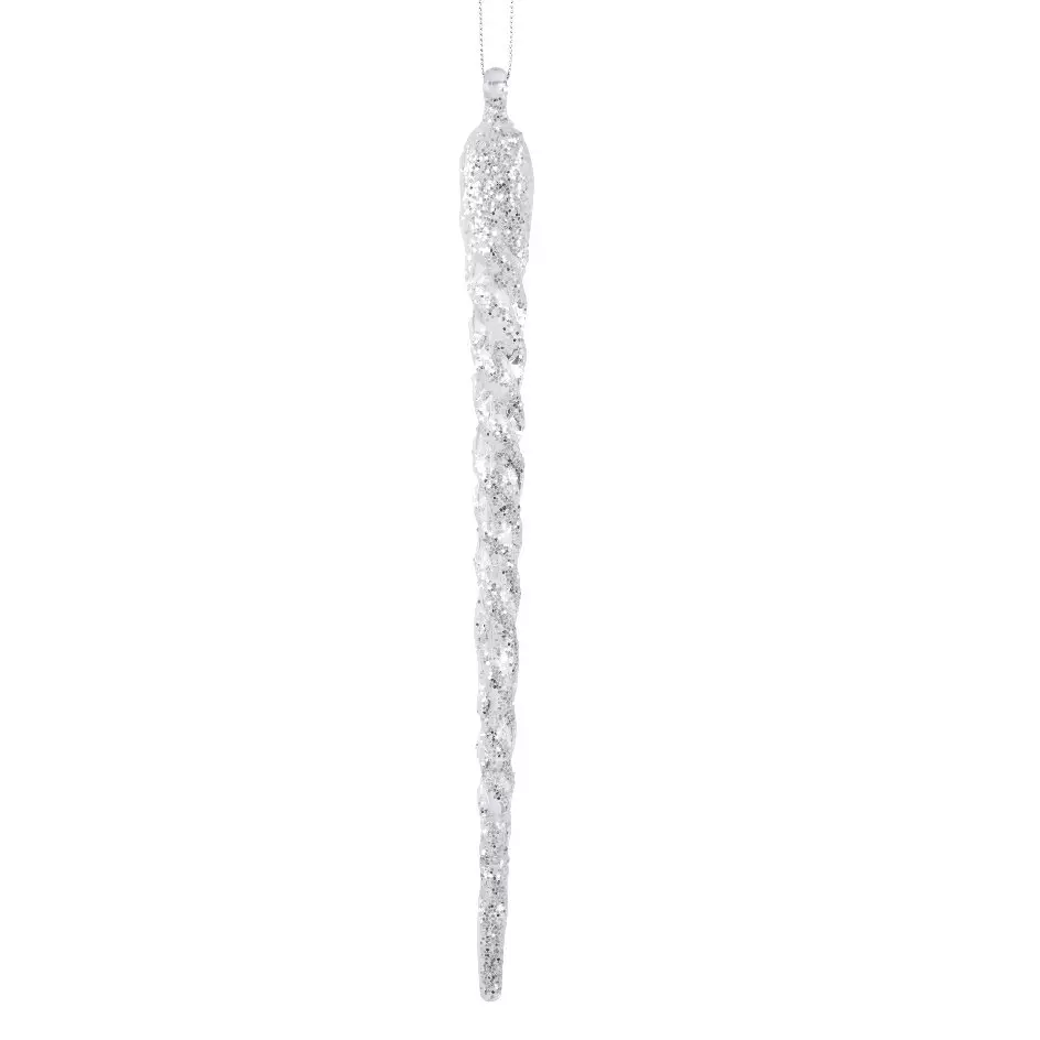 eminza Stalactite Géant de Noël (H28 cm) Transparent
