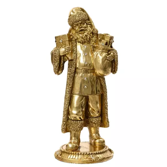 Eminza Statue Père Noël (H28 Cm) Maestro En Or