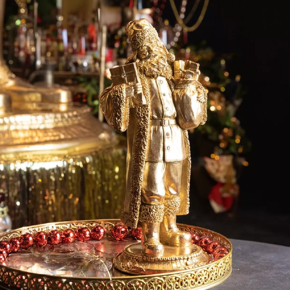 eminza Statue Père Noël (H28 cm) Maestro en or