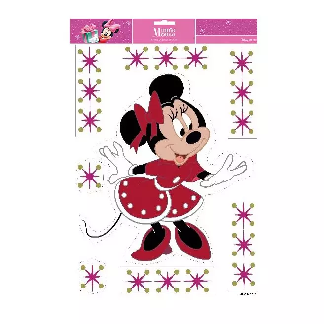 eminza Stickers pour fenêtre Disney Minnie