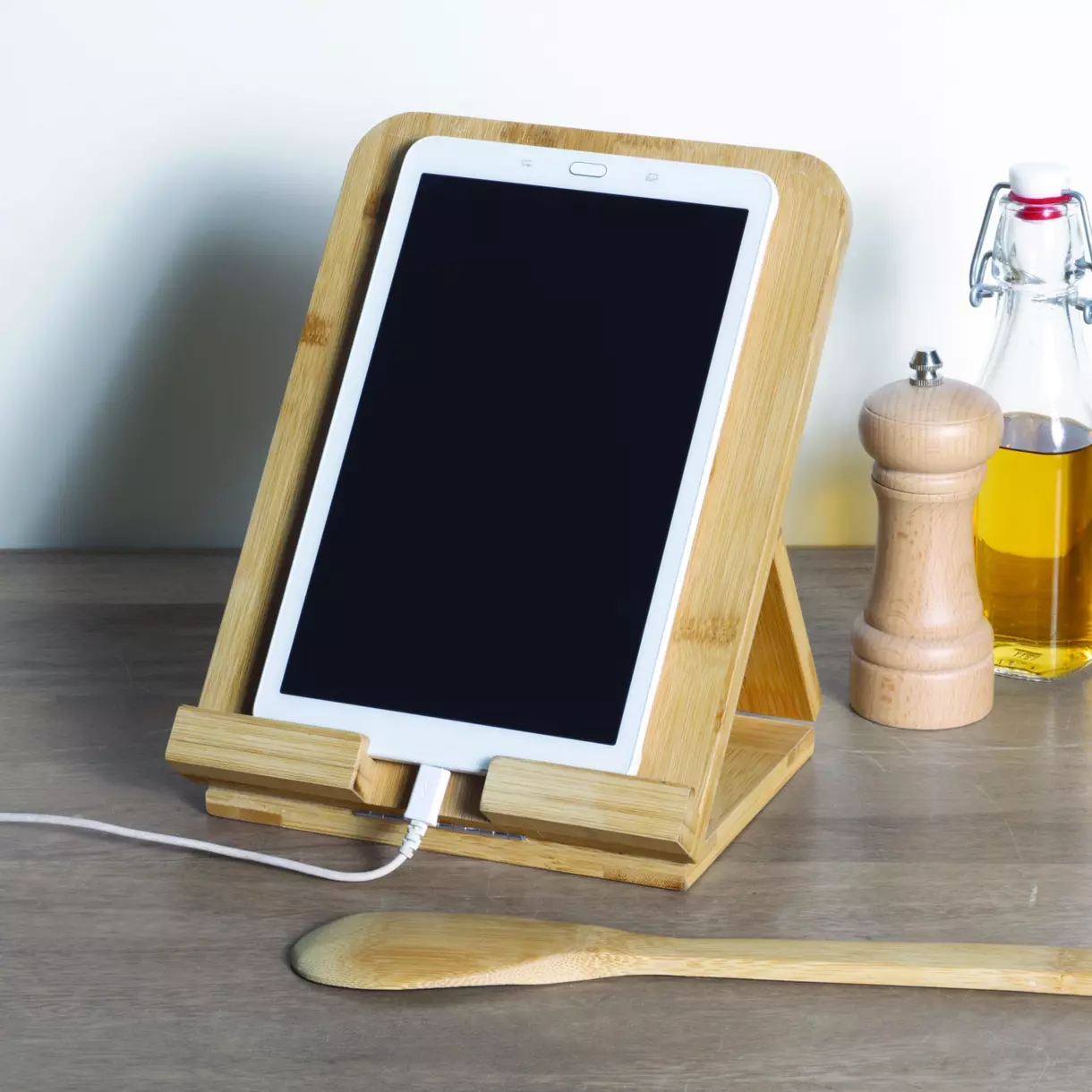 eminza Support pour tablette en bois