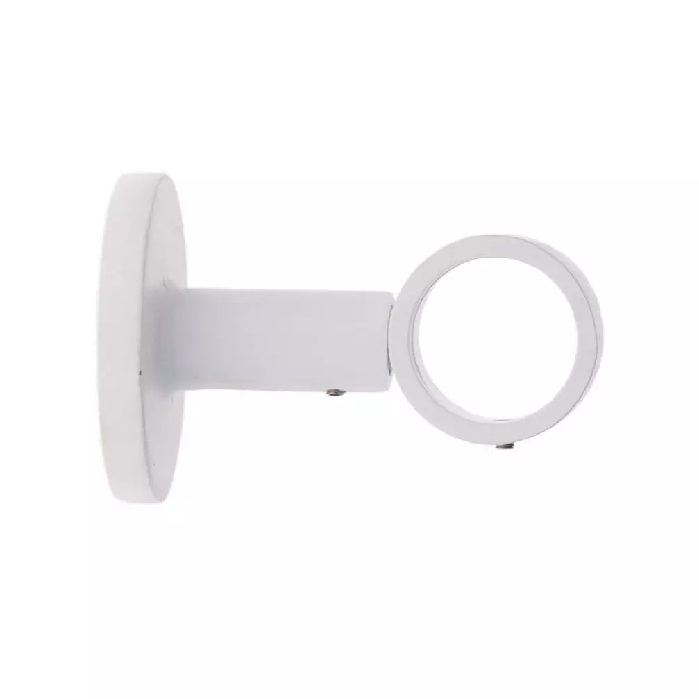 eminza Support tringle fixe (L65 / D28) Lino Blanc mat