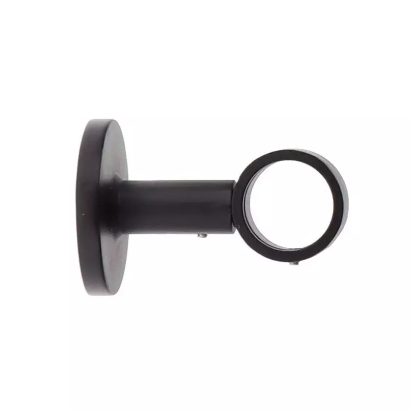 eminza Support tringle fixe (L65 / D28) Lino Noir mat