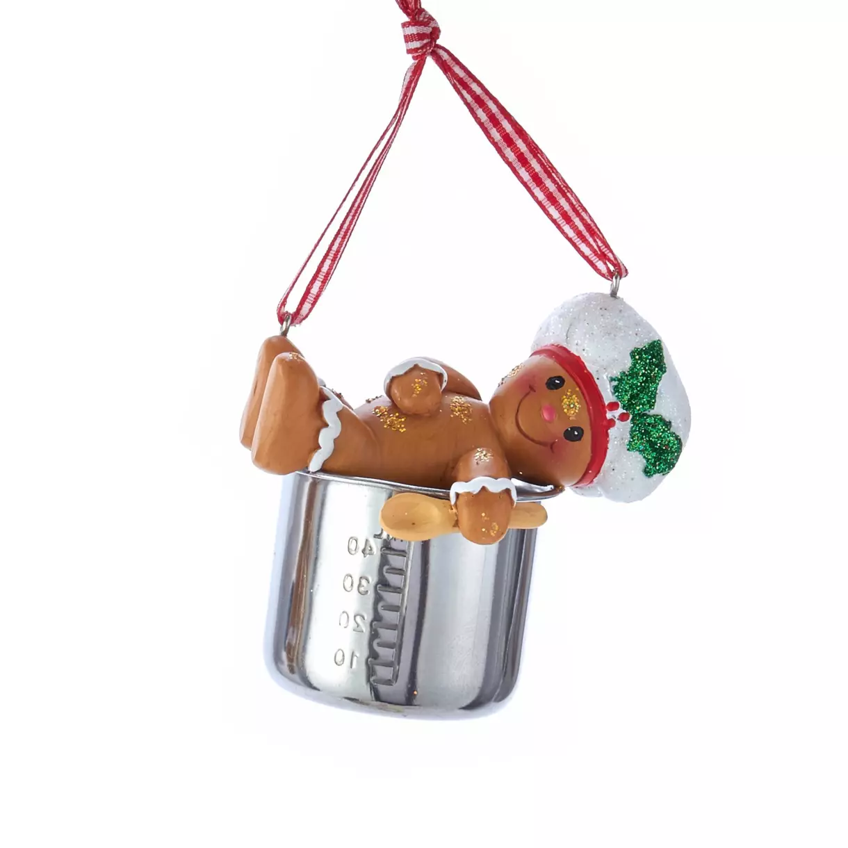 eminza Suspension de Noël (H8 cm) Cuisine Marron