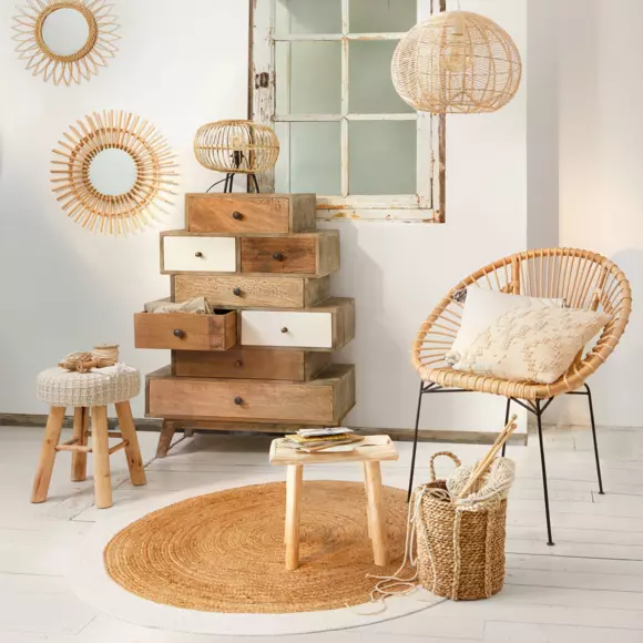 Eminza Suspension En Rotin (D38 Cm) Ursa Naturelle