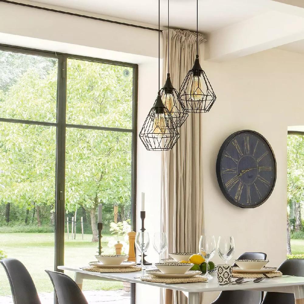 eminza Suspension métal (D24 5 cm) Filaire Noir