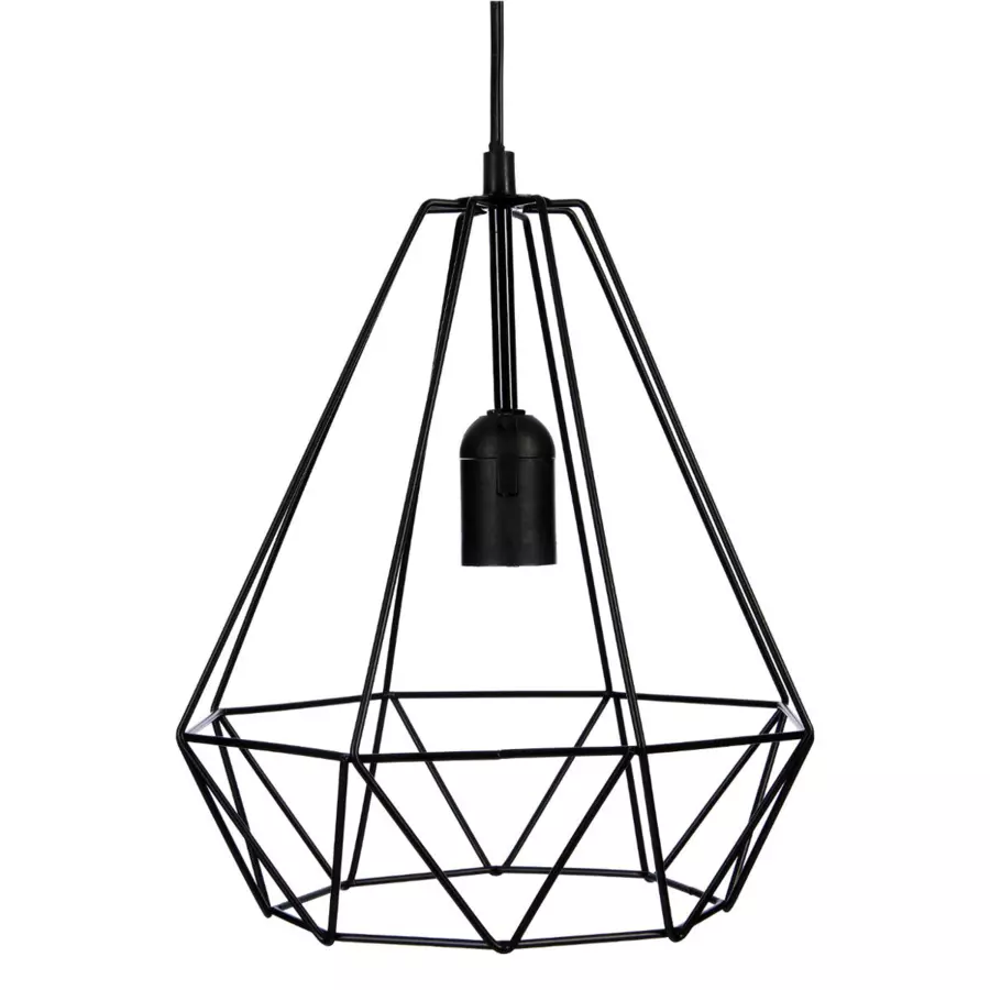 Eminza Suspension Métal (D25 Cm) Diamant Noir