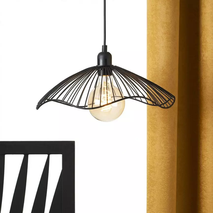 eminza Suspension métal (D34 cm) Galt Noir