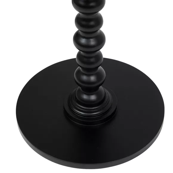 Eminza Table à Café Ronde En Bois (H50 Cm) Alix Noir