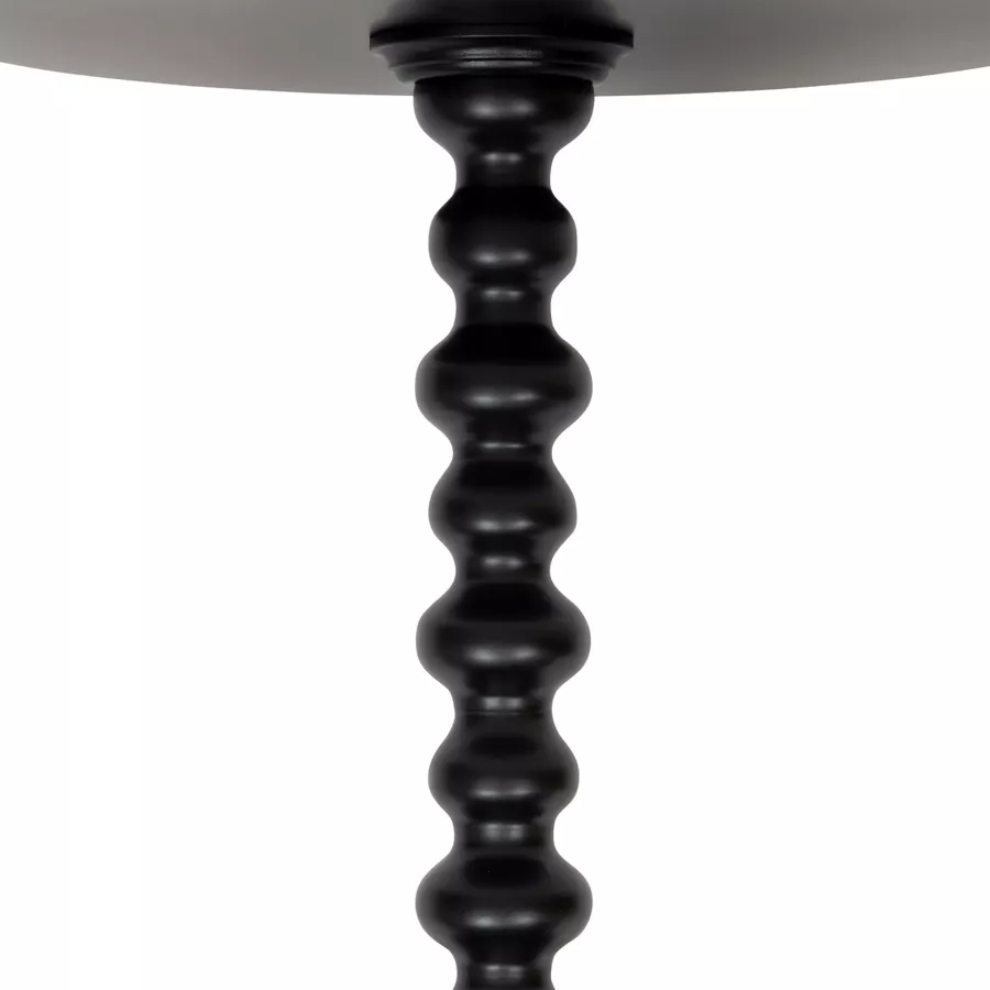 Eminza Table à Café Ronde En Bois (H50 Cm) Alix Noir