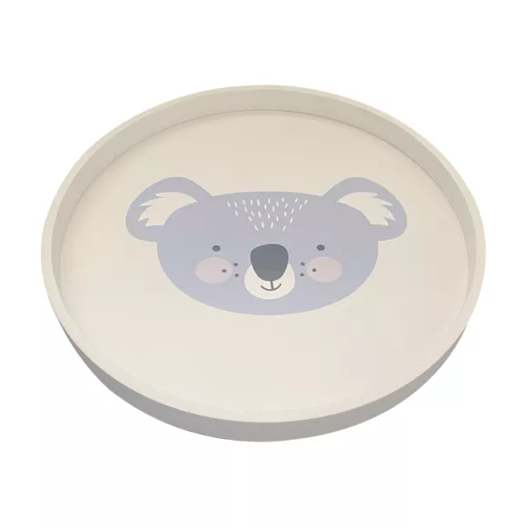 Eminza Table Basse Enfant Bois (D30 Cm) Koala Bleu