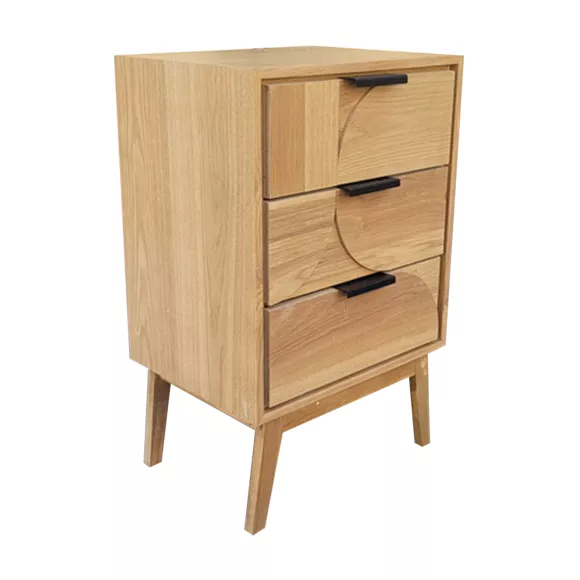 Eminza Table D'appoint Bois (H65 Cm) Hanoï Naturel