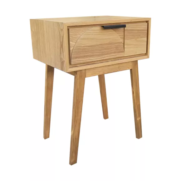 Eminza Table De Chevet Bois (H58 Cm) Hanoï Naturel