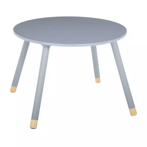 Eminza Table Enfant Bois (H43 Cm) Douceur Grise