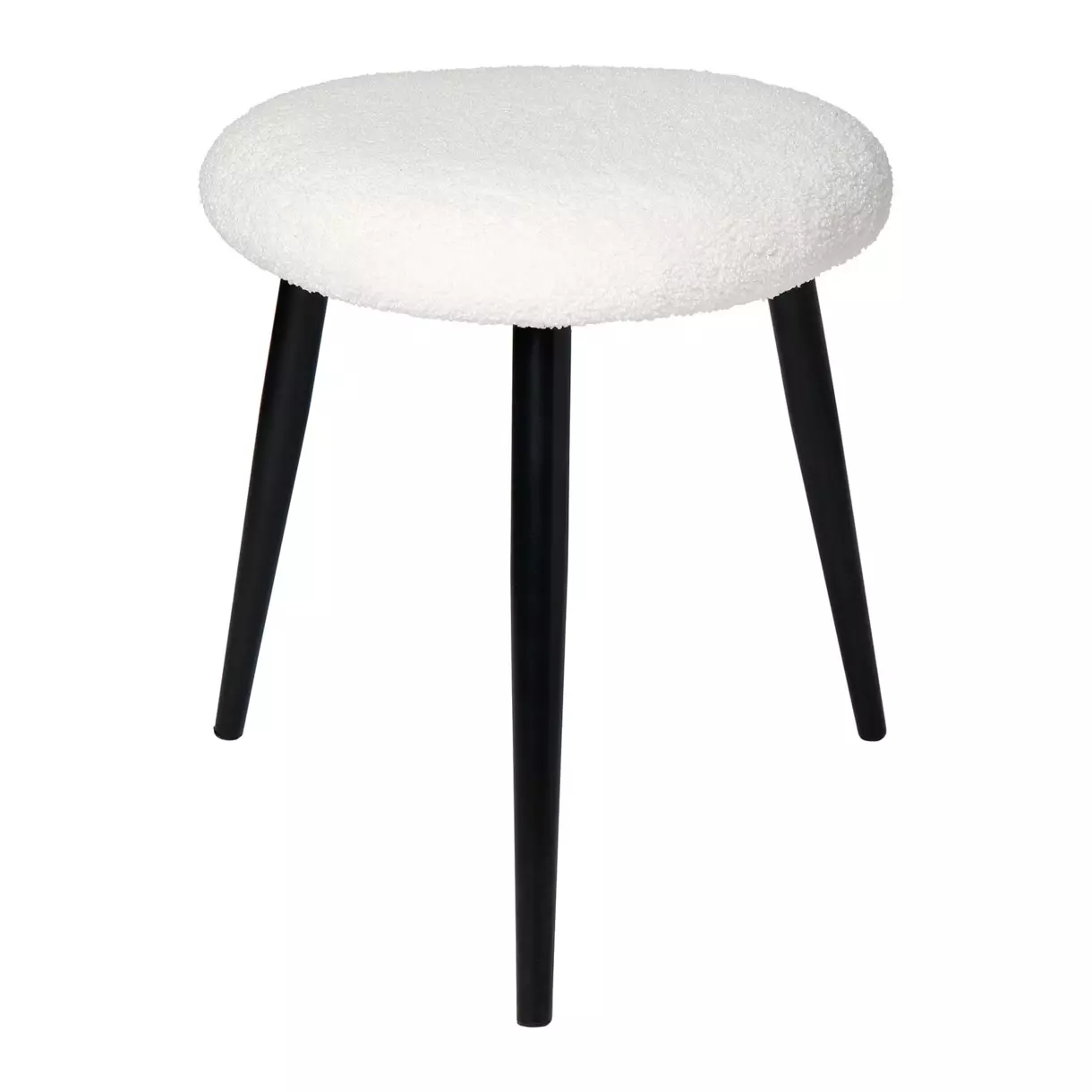 eminza Tabouret enfant Bouclette Blanc