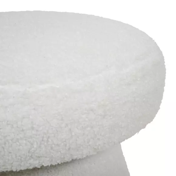 Eminza Tabouret Enfant Flora Blanc