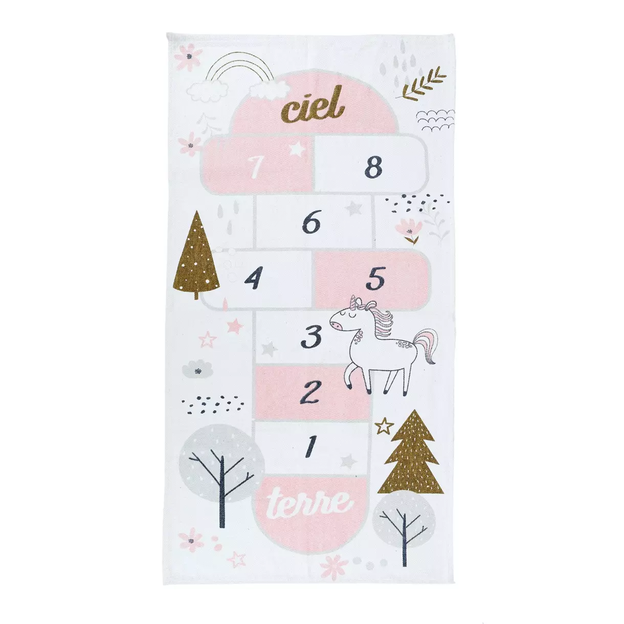 eminza Tapis (140 cm) Marelle Rose