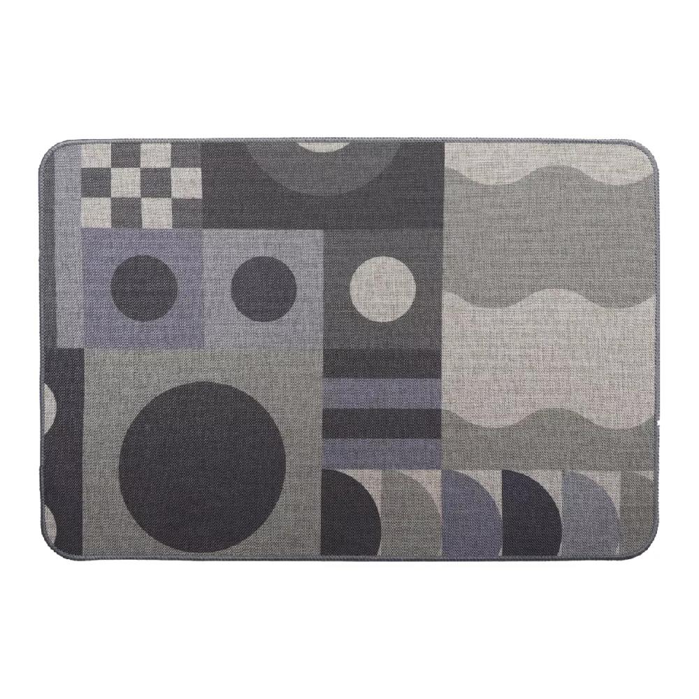 eminza Tapis antidérapant (40 x 60 cm) Geo Gris